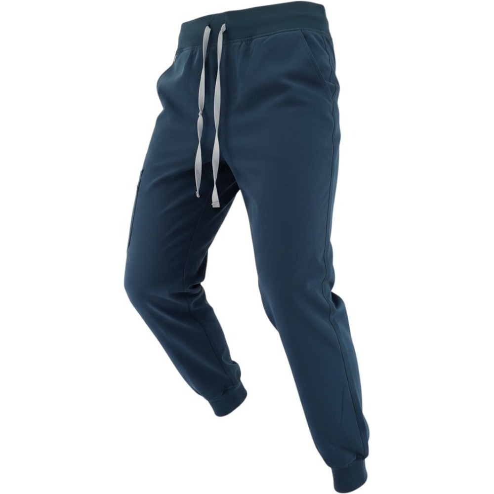 FIGS HW Zamora Jogger Scrub Pants Women Medium Navy Blue High Waisted W22SW2012